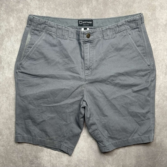 Scottevest Other - SCOTTeVEST TEC Shorts Mens 38 Travel Pockets Grey Cargo Utility Commuter Carry